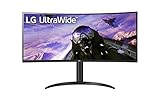 LG 34WP65C-B - Monitor Gaming UltraGear Curvo 34 pulgadas, Panel Nano IPS: 3440x1440p, 21:9, 250...
