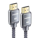 Snowkids Cable HDMI 4K 2metro Cable HDMI Trenzado de Nailon 4K@60Hz a 18Gbps Cable HDMI Compatible...