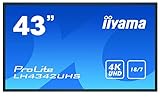 iiyama LH4342UHS-B3 Pantalla de señalización Pantalla Plana para señalización Digital 108 cm...