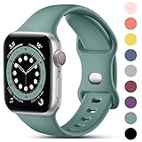 CeMiKa Compatible con Apple Watch Correa 38mm 40mm 41mm 42mm 44mm 45mm 49mm, Deportivas de Silicona...