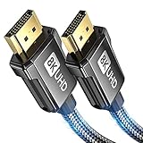 Cable HDMI 2.1 4K 8K 2M, Silkland Cable HDMI 2.1 Soporte 48Gbps, 8K@60Hz, 4K@120Hz/144Hz,...